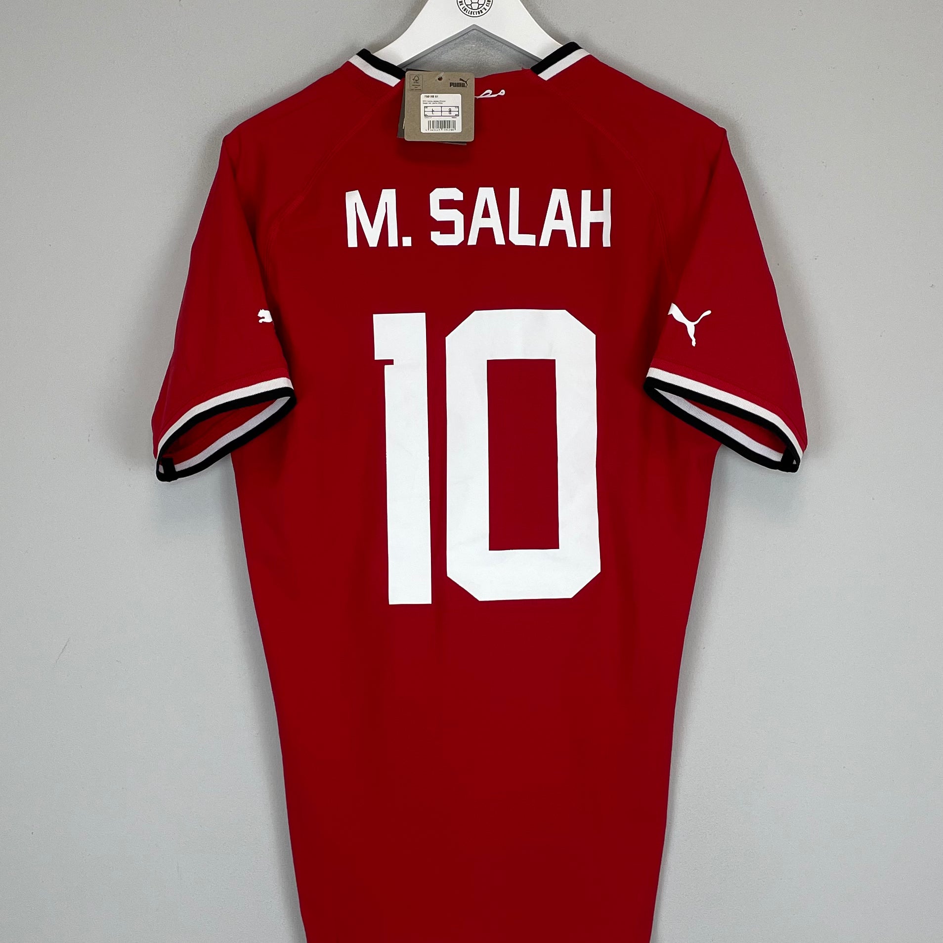 Shop 2022/23 EGYPT SALAH #11 *BNWT* AUTHENTIC HOME SHIRT (L) PUMA, classic football shirts, vintage football shirts & retro soccer jerseys at Cult Kits