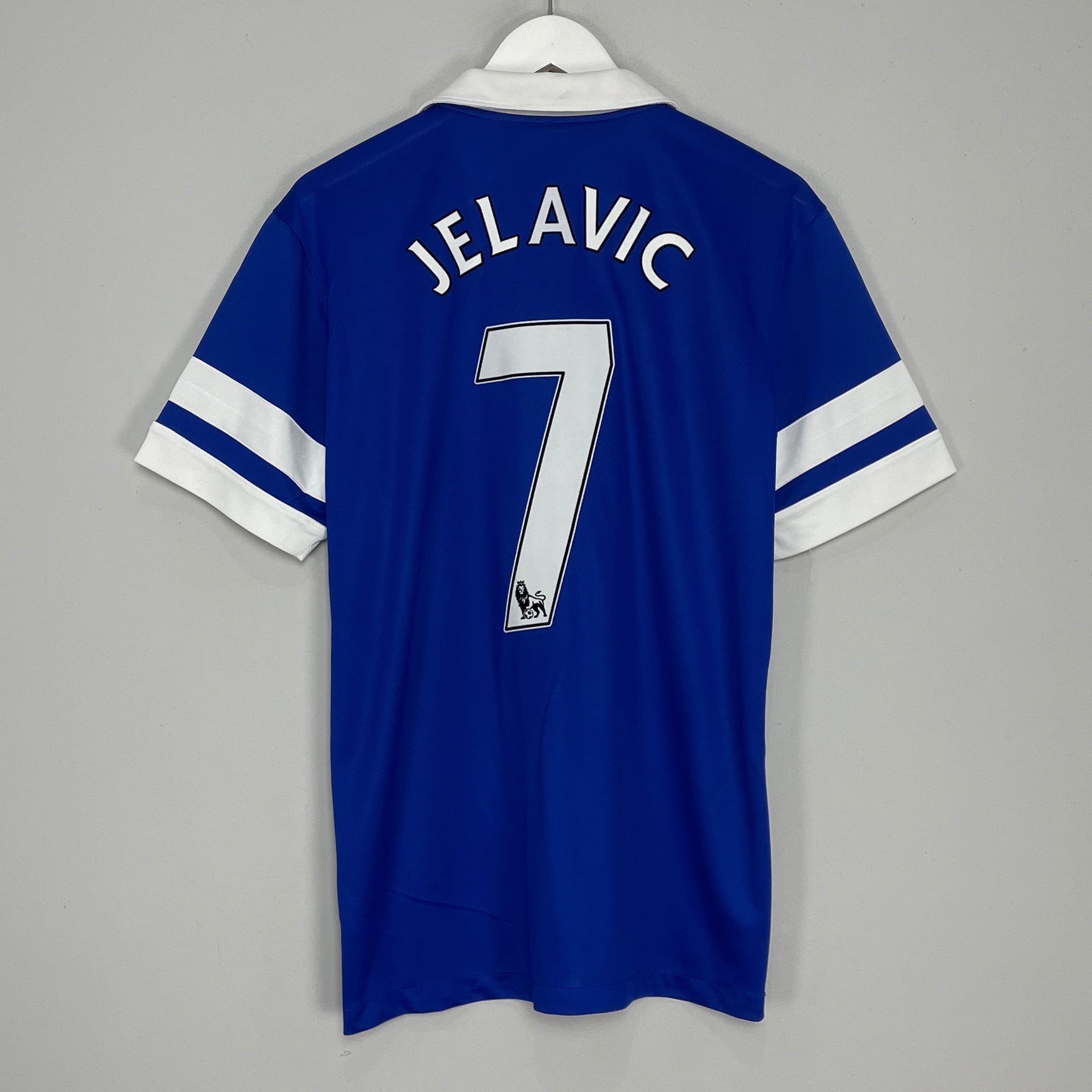Shop 2013/14 EVERTON JELAVIC #7 HOME SHIRT (M) NIKE, classic football shirts, vintage football shirts & retro soccer jerseys at Cult Kits