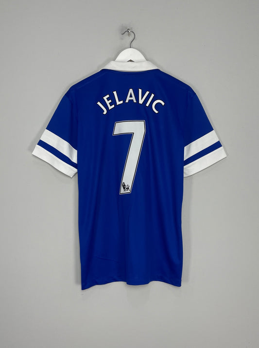 2013/14 EVERTON JELAVIC #7 HOME SHIRT (M) NIKE