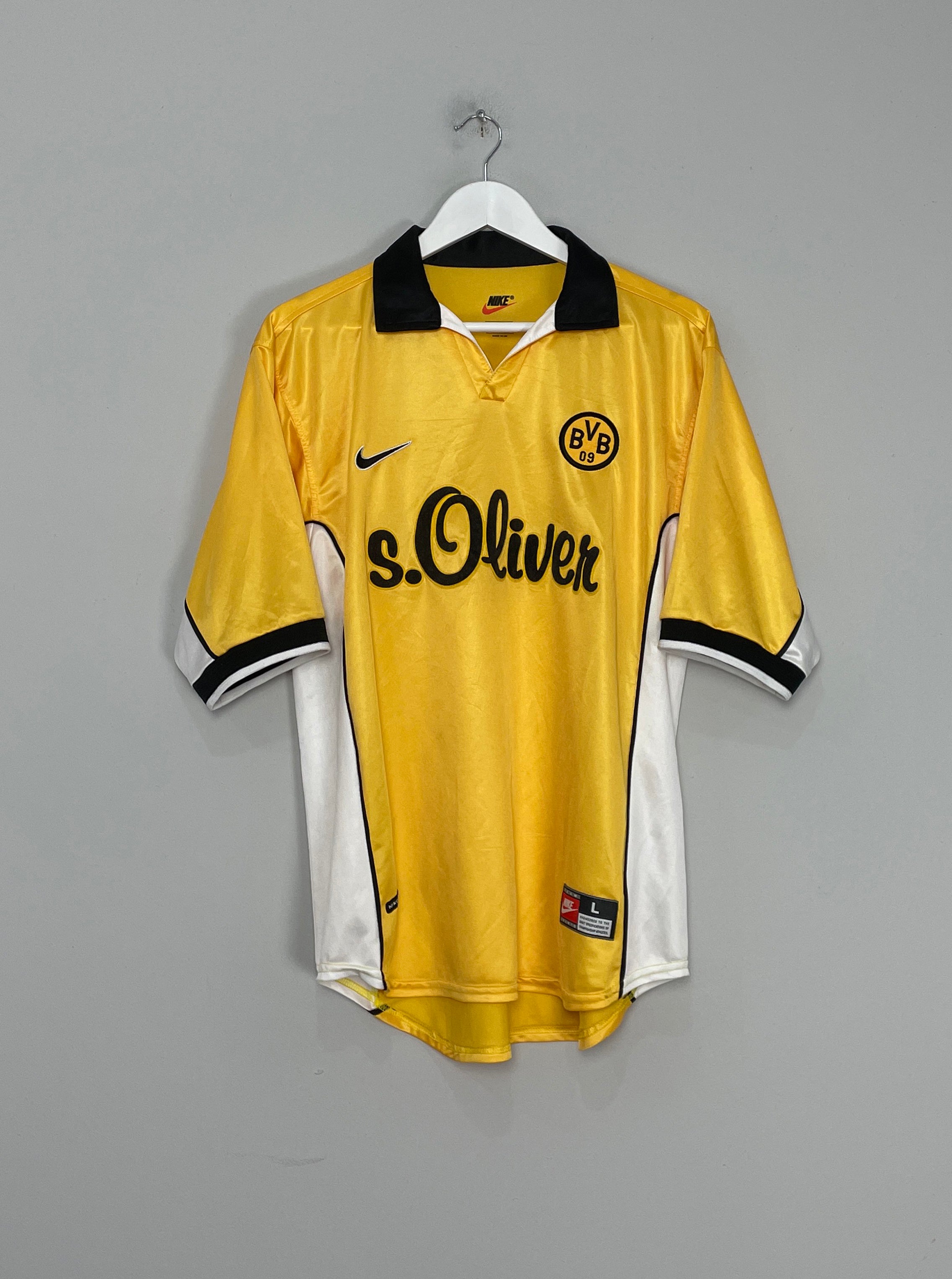 Shop 1998/00 DORTMUND HOME SHIRT (L) NIKE, classic football shirts, vintage football shirts & retro soccer jerseys at Cult Kits