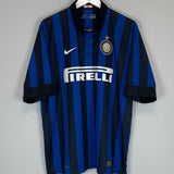 Shop 2011/12 INTER MILAN FORLAN #9 HOME SHIRT (XL) NIKE, classic football shirts, vintage football shirts & retro soccer jerseys at Cult Kits
