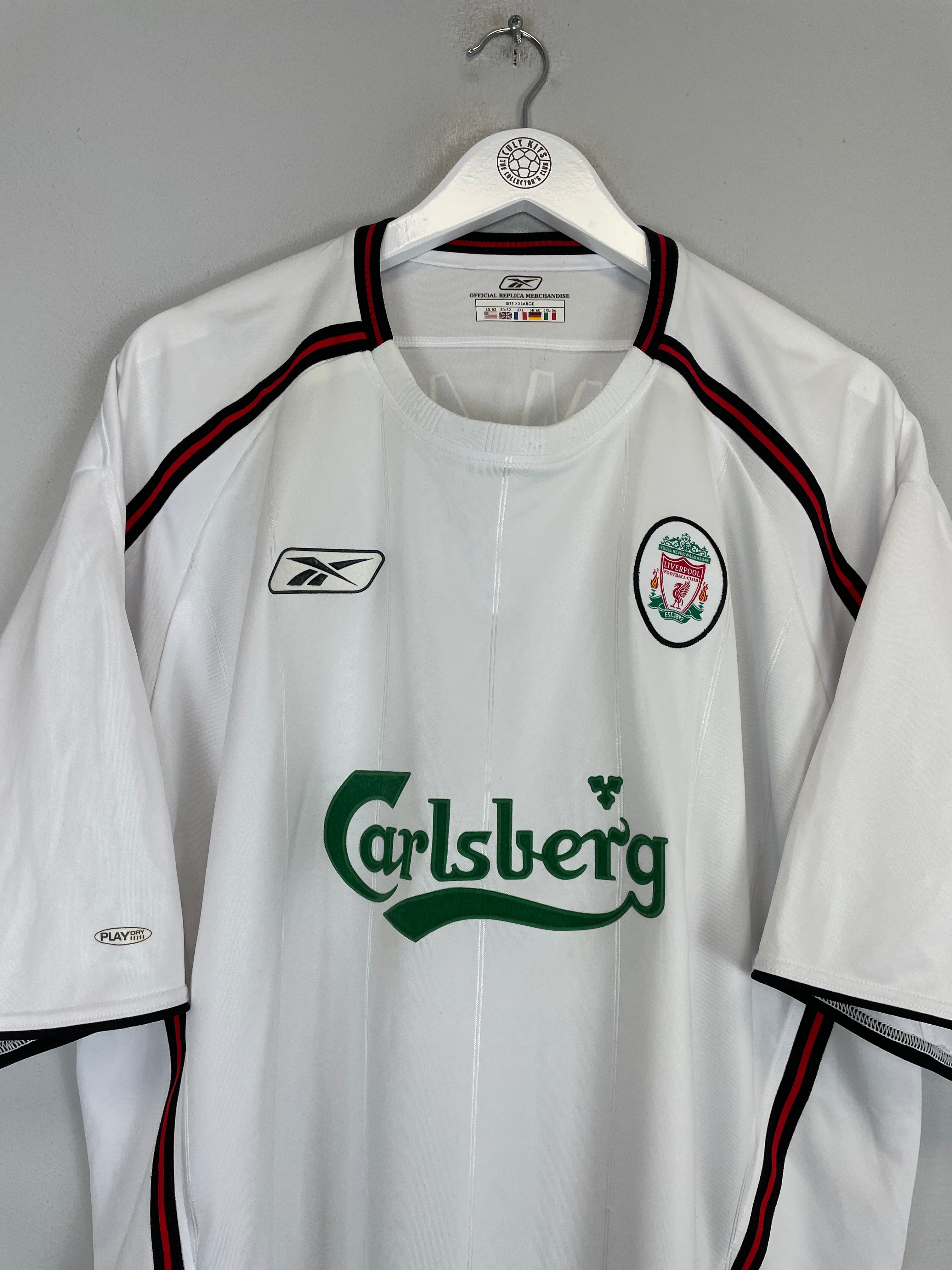 Shop 2003/05 LIVERPOOL HAMANN #16 AWAY SHIRT (XXL) REEBOK, classic football shirts, vintage football shirts & retro soccer jerseys at Cult Kits