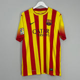 Shop 2013/15 BARCELONA PUYOL #5 AWAY SHIRT (L) NIKE, classic football shirts, vintage football shirts & retro soccer jerseys at Cult Kits