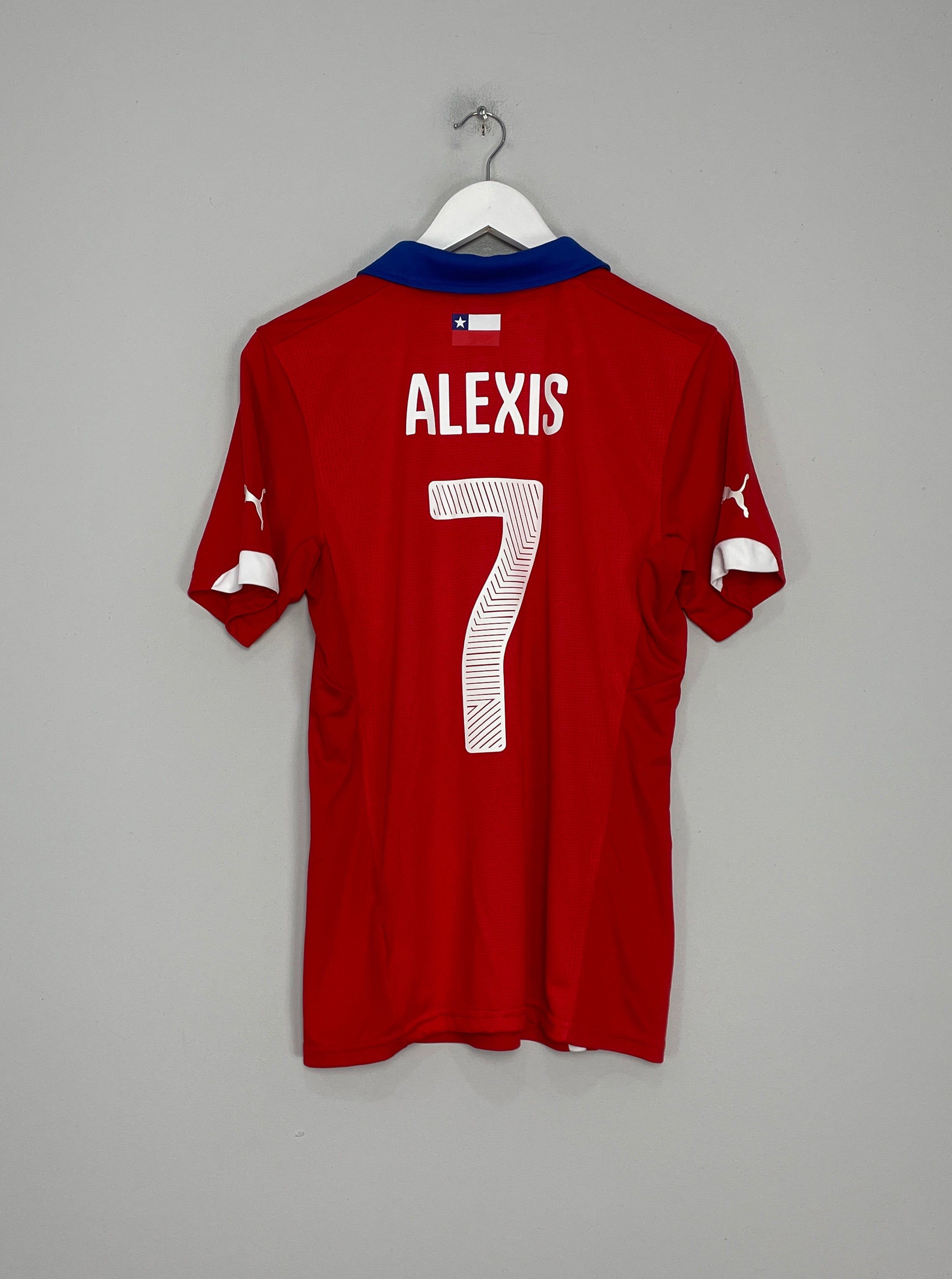 Shop 2014/15 CHILE ALEXIS #7 HOME SHIRT (M) PUMA, classic football shirts, vintage football shirts & retro soccer jerseys at Cult Kits