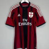 Shop 2014/15 AC MILAN HONDA #10 HOME SHIRT (L) ADIDAS, classic football shirts, vintage football shirts & retro soccer jerseys at Cult Kits