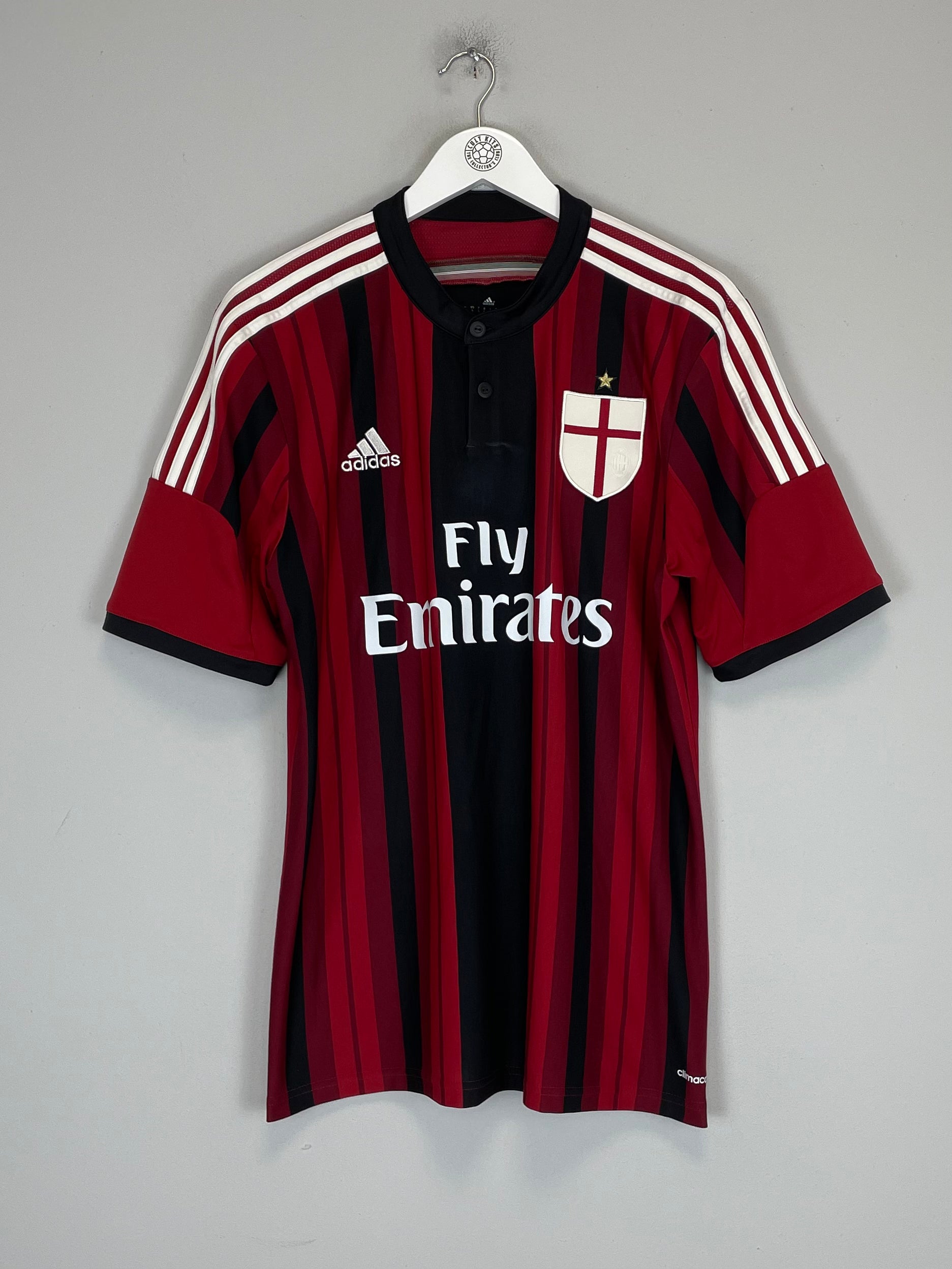 Shop 2014/15 AC MILAN HONDA #10 HOME SHIRT (L) ADIDAS, classic football shirts, vintage football shirts & retro soccer jerseys at Cult Kits
