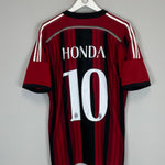 Shop 2014/15 AC MILAN HONDA #10 HOME SHIRT (L) ADIDAS, classic football shirts, vintage football shirts & retro soccer jerseys at Cult Kits