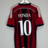 Shop 2014/15 AC MILAN HONDA #10 HOME SHIRT (L) ADIDAS, classic football shirts, vintage football shirts & retro soccer jerseys at Cult Kits