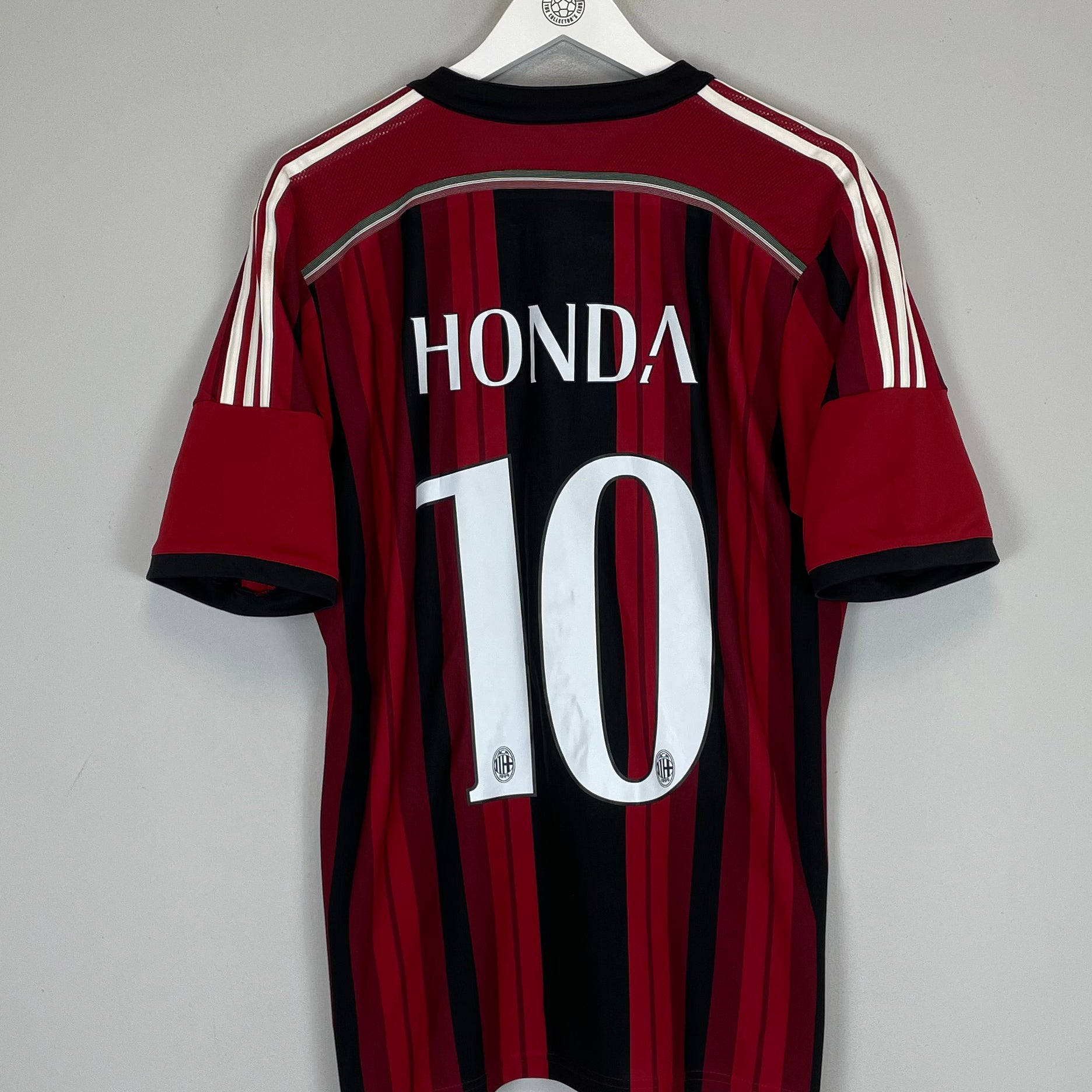 Shop 2014/15 AC MILAN HONDA #10 HOME SHIRT (L) ADIDAS, classic football shirts, vintage football shirts & retro soccer jerseys at Cult Kits