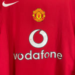 Shop 2004/06 MANCHESTER UNITED V.NISTELROOY #10 L/S HOME SHIRT (L) NIKE, classic football shirts, vintage football shirts & retro soccer jerseys at Cult Kits