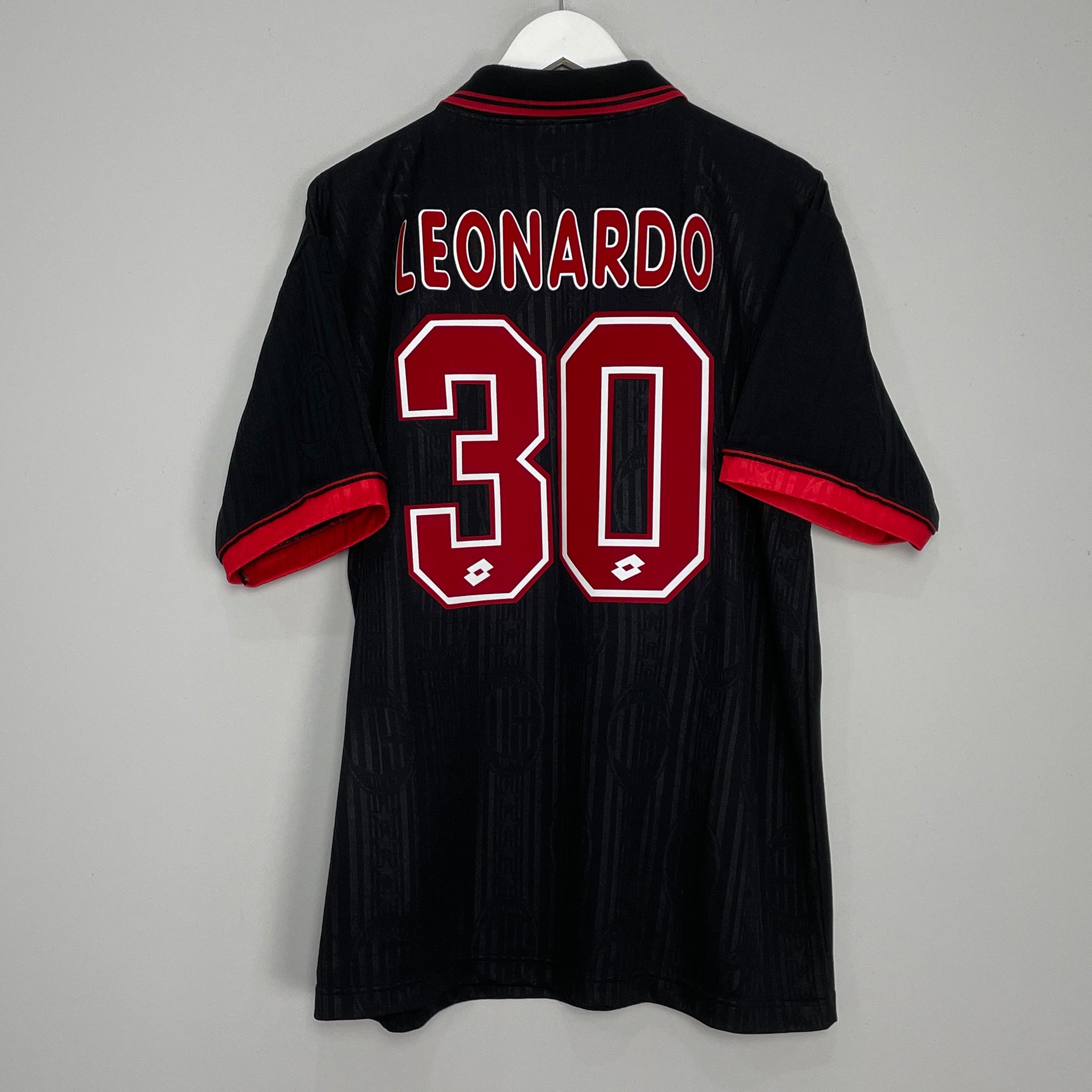 Shop 1997/98 AC MILAN LEONARDO #30 THIRD SHIRT (XL) LOTTO, classic football shirts, vintage football shirts & retro soccer jerseys at Cult Kits