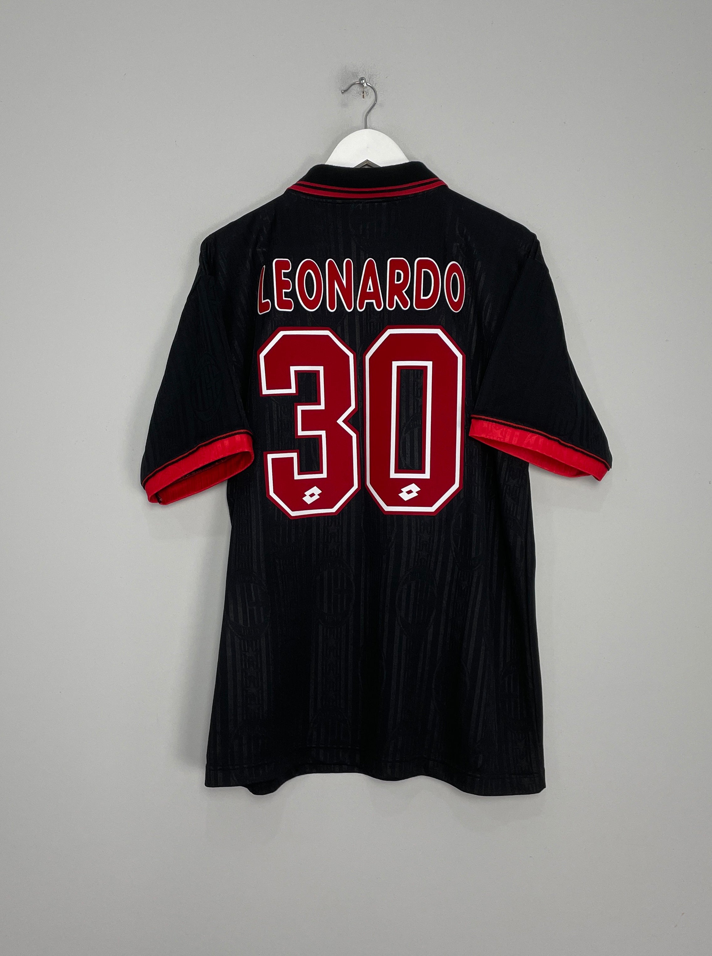 Shop 1997/98 AC MILAN LEONARDO #30 THIRD SHIRT (XL) LOTTO, classic football shirts, vintage football shirts & retro soccer jerseys at Cult Kits