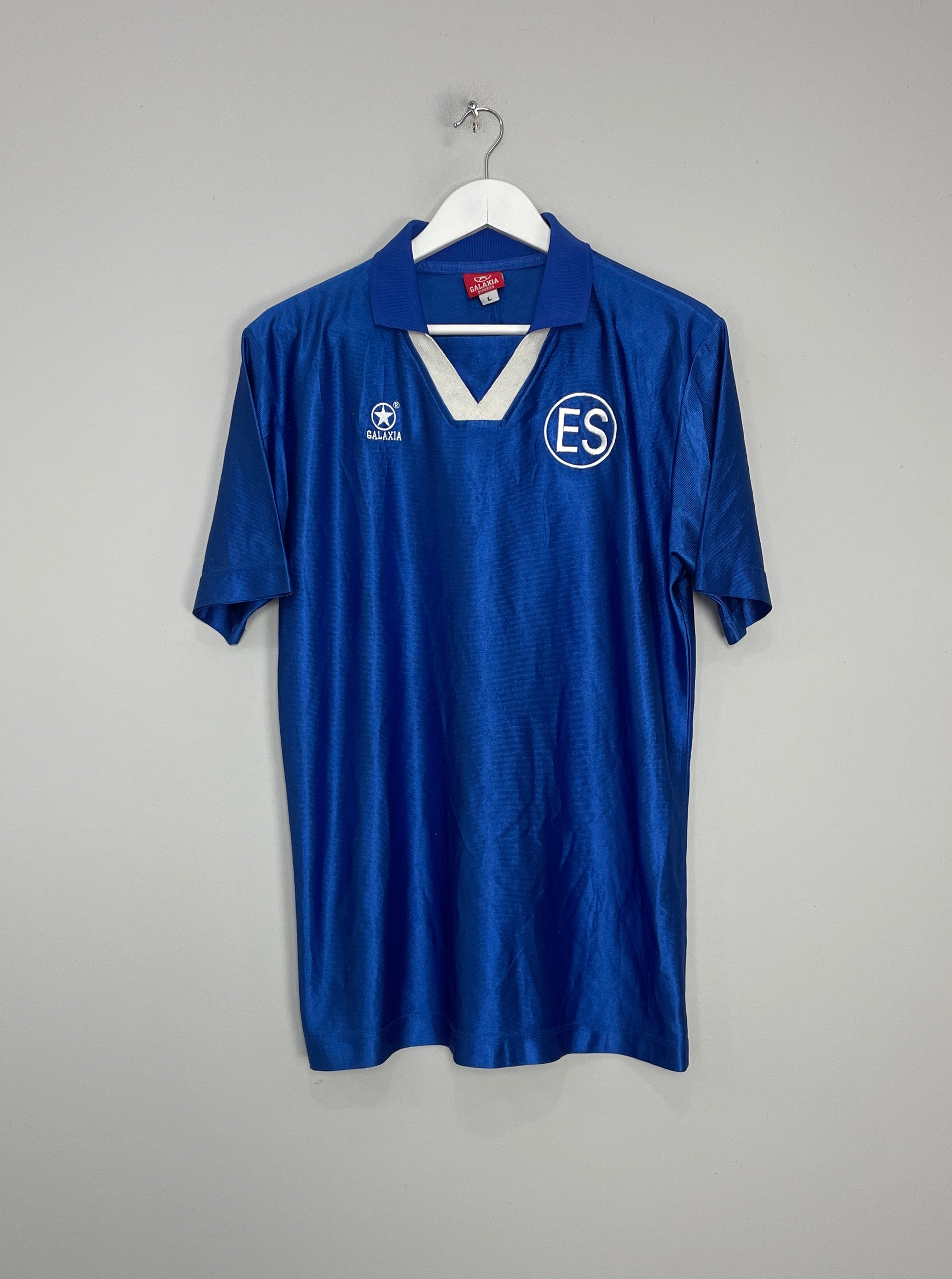 Shop 1999/00 EL SALVADOR HOME SHIRT (L) GALAXIA, classic football shirts, vintage football shirts & retro soccer jerseys at Cult Kits