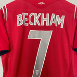 Shop 2004/06 ENGLAND BECKHAM #7 AWAY SHIRT (M) UMBRO, classic football shirts, vintage football shirts & retro soccer jerseys at Cult Kits
