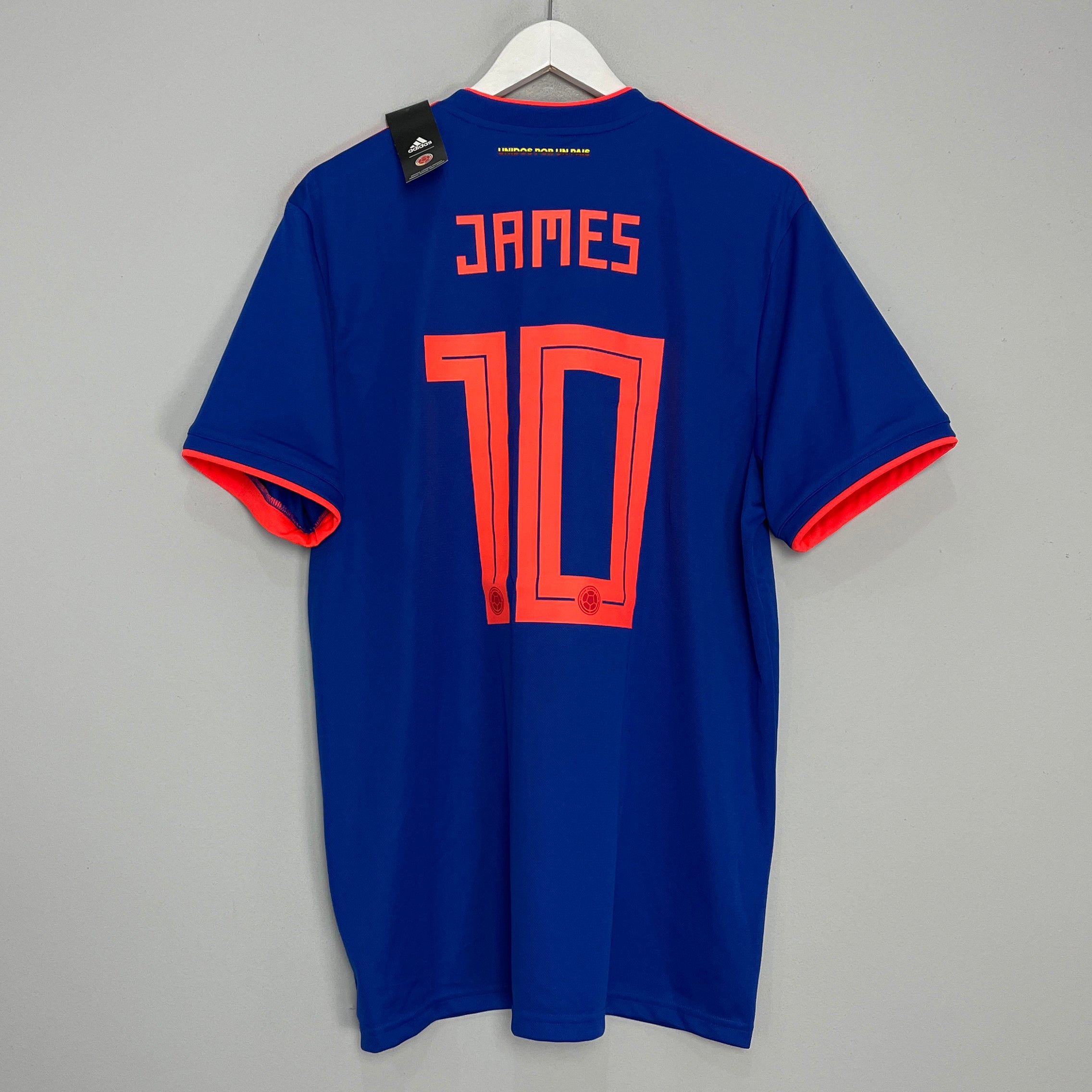 Shop 2018/19 COLOMBIA JAMES #10 *BNWT* AWAY SHIRT (XL) ADIDAS, classic football shirts, vintage football shirts & retro soccer jerseys at Cult Kits