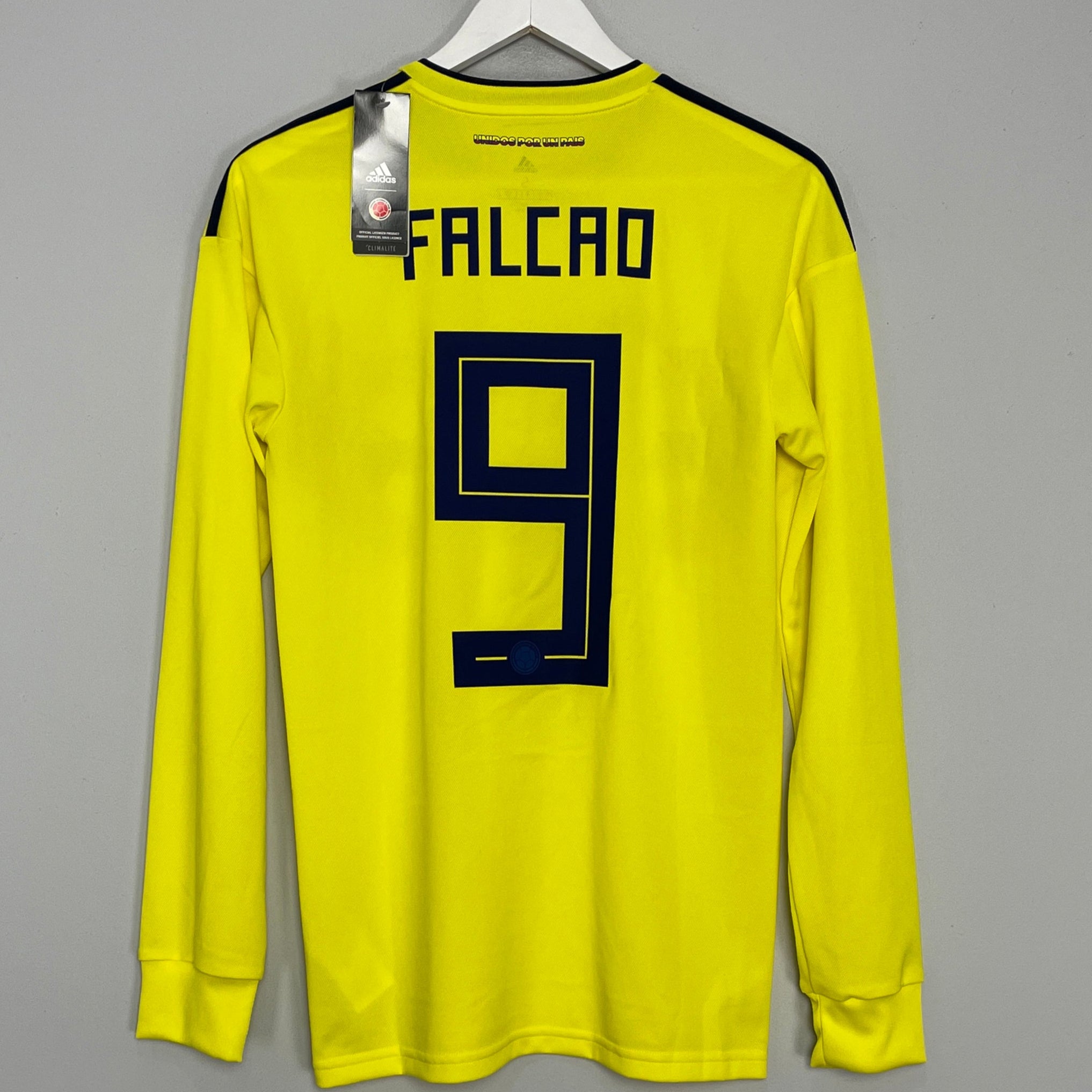 Shop 2018/19 COLOMBIA FALCAO #9 *BNWT* L/S HOME SHIRT (S) ADIDAS, classic football shirts, vintage football shirts & retro soccer jerseys at Cult Kits