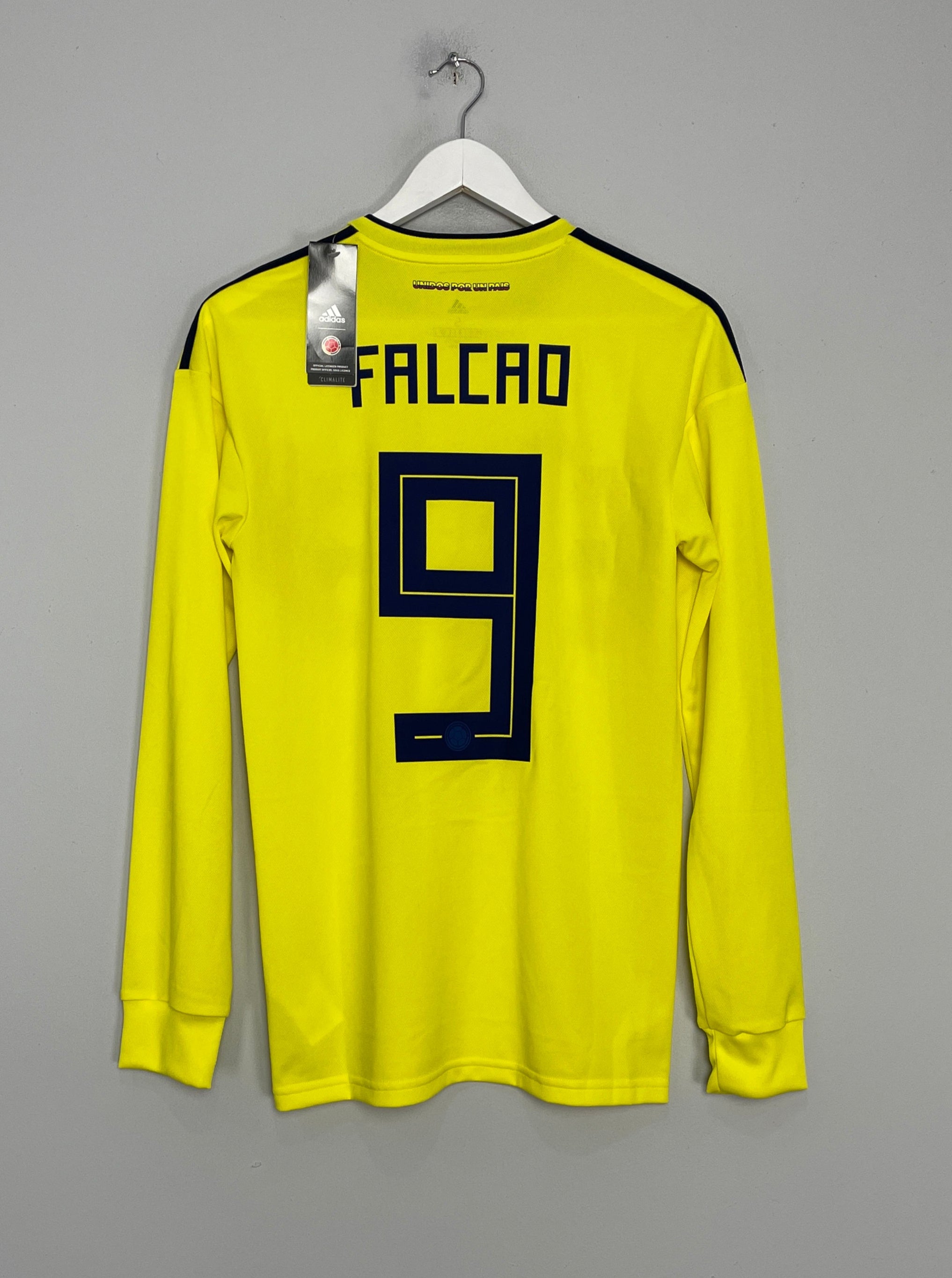 Shop 2018/19 COLOMBIA FALCAO #9 *BNWT* L/S HOME SHIRT (S) ADIDAS, classic football shirts, vintage football shirts & retro soccer jerseys at Cult Kits