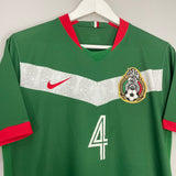 2006/07 MEXICO R.MARQUEZ #4 HOME SHIRT (M) NIKE