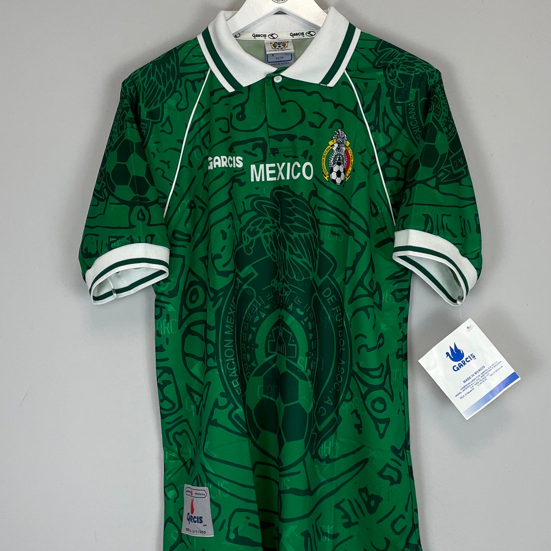 Shop 1999 MEXICO *BNWT* HOME SHIRT (M) GARCIS, classic football shirts, vintage football shirts & retro soccer jerseys at Cult Kits