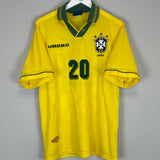 1993/94 BRAZIL RONALDO #20 HOME SHIRT (L) UMBRO