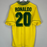 1993/94 BRAZIL RONALDO #20 HOME SHIRT (L) UMBRO