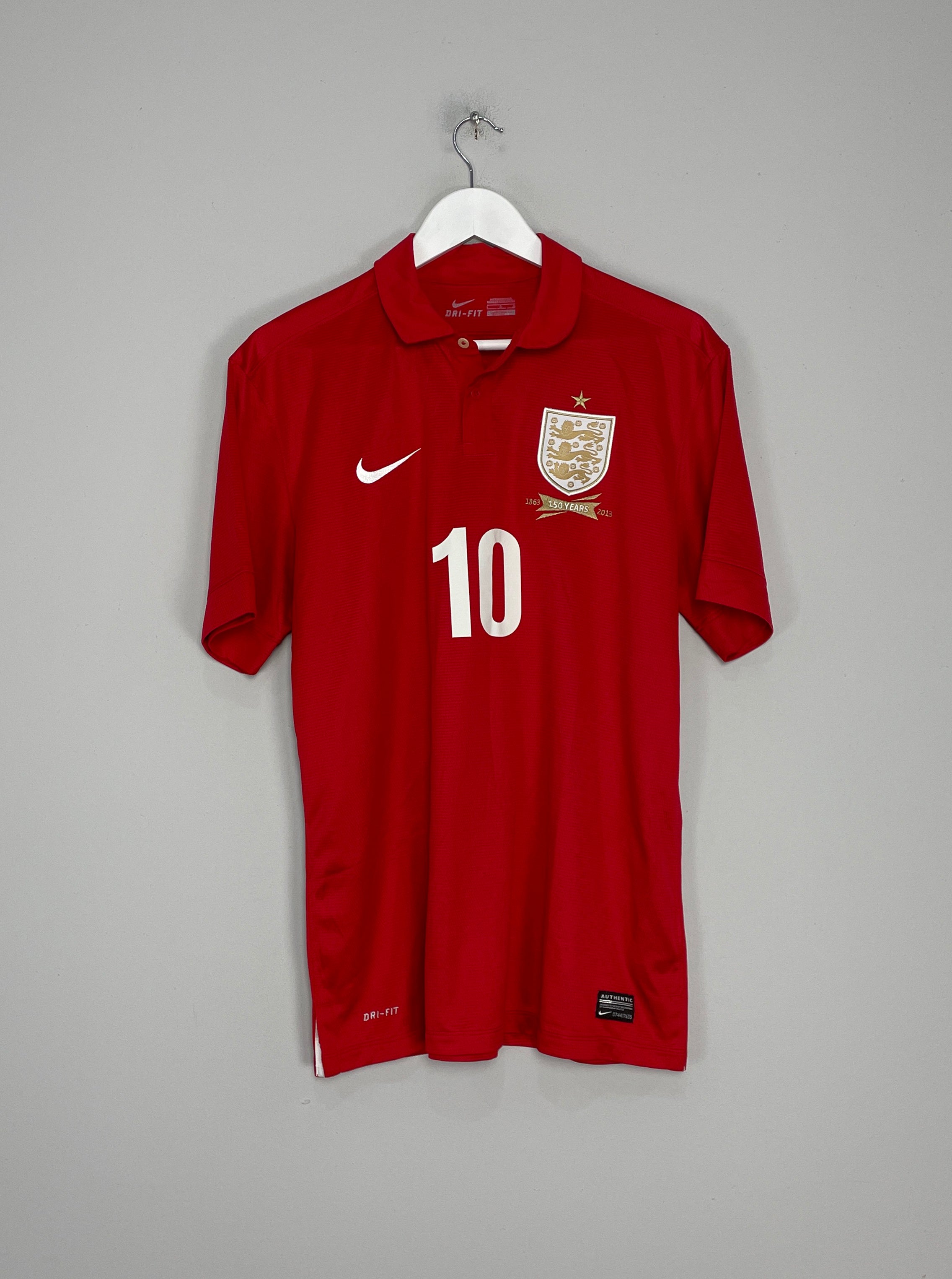 Shop 2013/14 ENGLAND ROONEY #10 *150 YEARS* AWAY SHIRT (L) NIKE, classic football shirts, vintage football shirts & retro soccer jerseys at Cult Kits