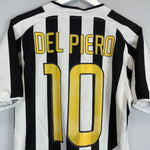 Shop 2003/04 JUVENTUS DEL PIERO #10 HOME SHIRT (S) NIKE, classic football shirts, vintage football shirts & retro soccer jerseys at Cult Kits