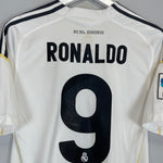 Shop 2009/10 REAL MADRID RONALDO #9 HOME SHIRT (M) ADIDAS, classic football shirts, vintage football shirts & retro soccer jerseys at Cult Kits