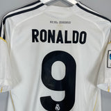 Shop 2009/10 REAL MADRID RONALDO #9 HOME SHIRT (M) ADIDAS, classic football shirts, vintage football shirts & retro soccer jerseys at Cult Kits