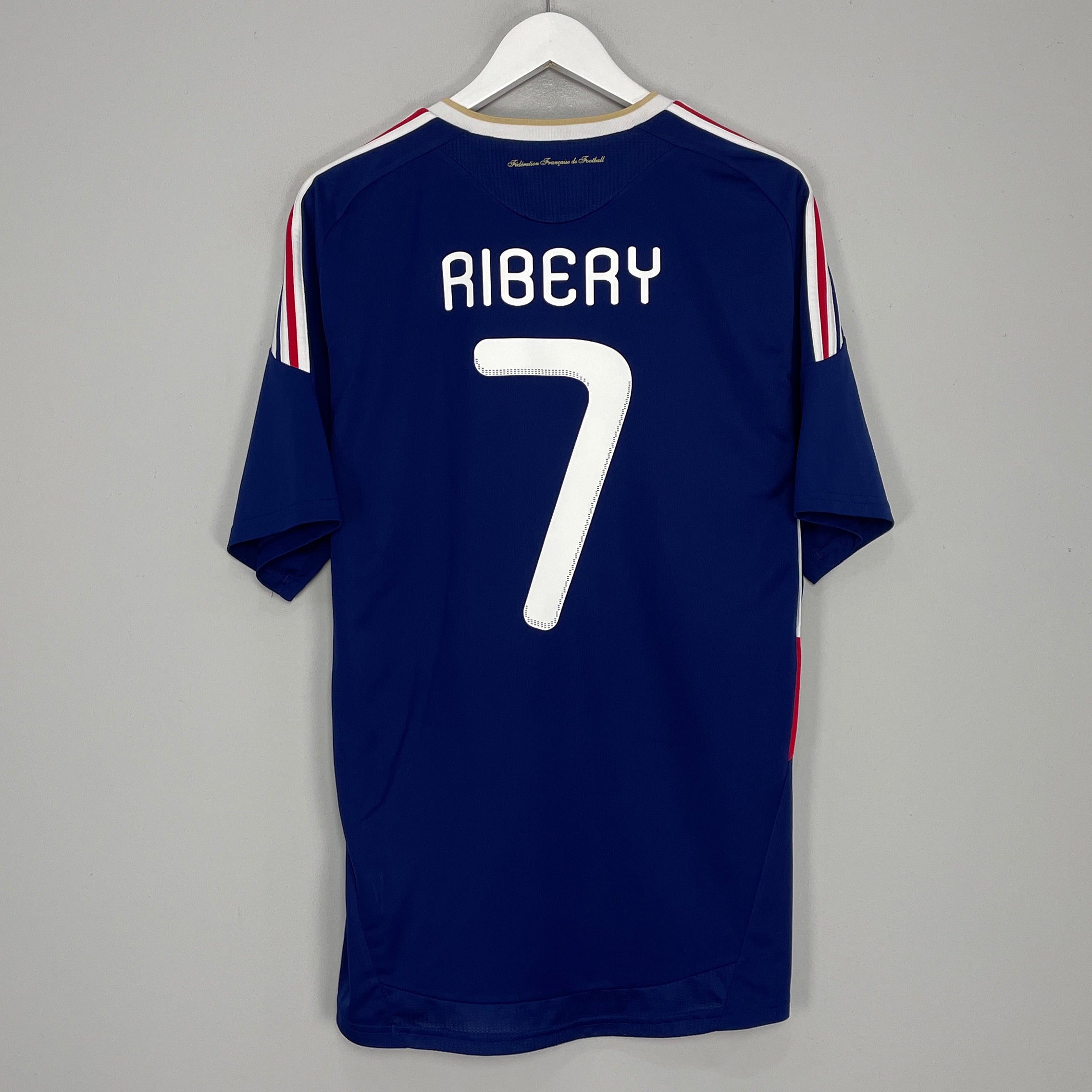 Shop 2009/10 FRANCE RIBERY #7 HOME SHIRT (L) ADIDAS, classic football shirts, vintage football shirts & retro soccer jerseys at Cult Kits