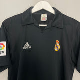 Shop 2001/02 REAL MADRID FIGO #10 *CENTENARY* AWAY SHIRT (S) ADIDAS, classic football shirts, vintage football shirts & retro soccer jerseys at Cult Kits