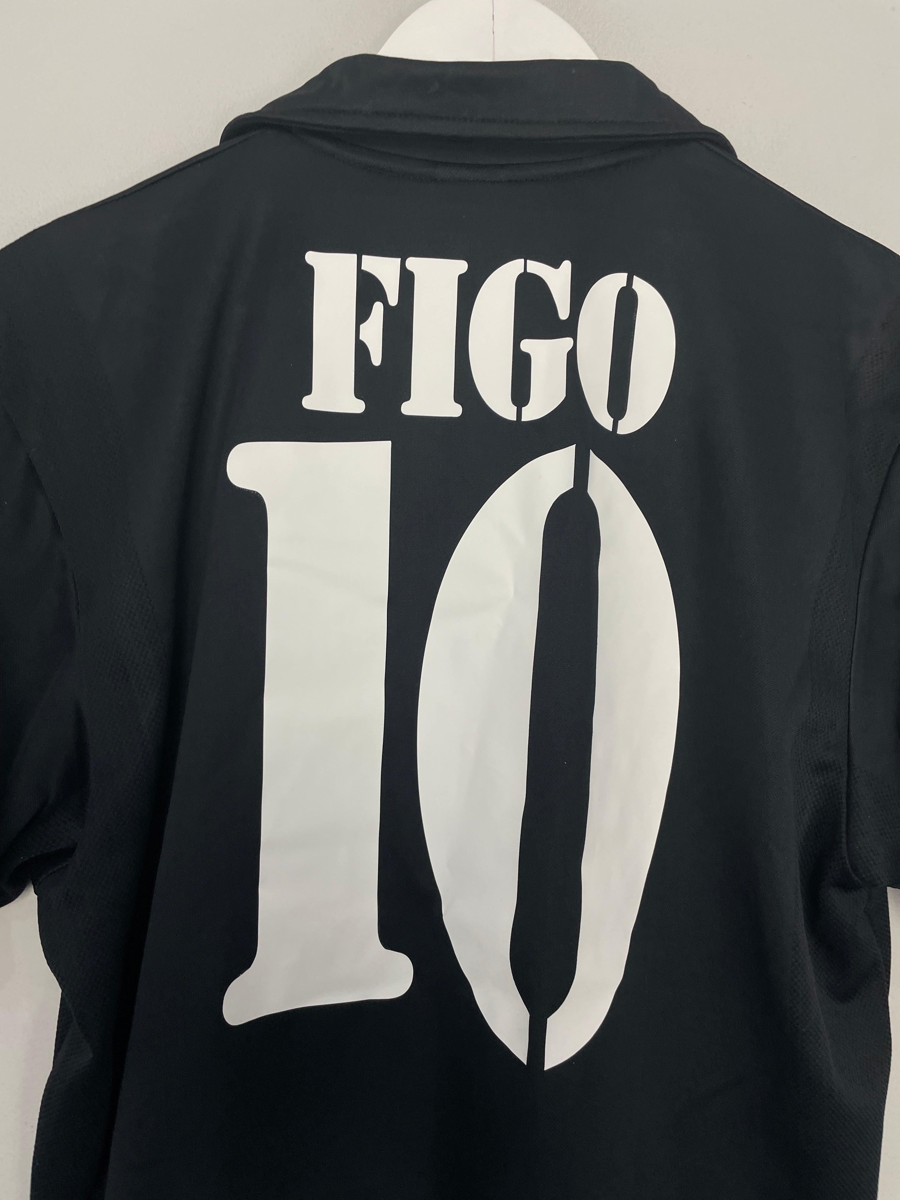 Shop 2001/02 REAL MADRID FIGO #10 *CENTENARY* AWAY SHIRT (S) ADIDAS, classic football shirts, vintage football shirts & retro soccer jerseys at Cult Kits