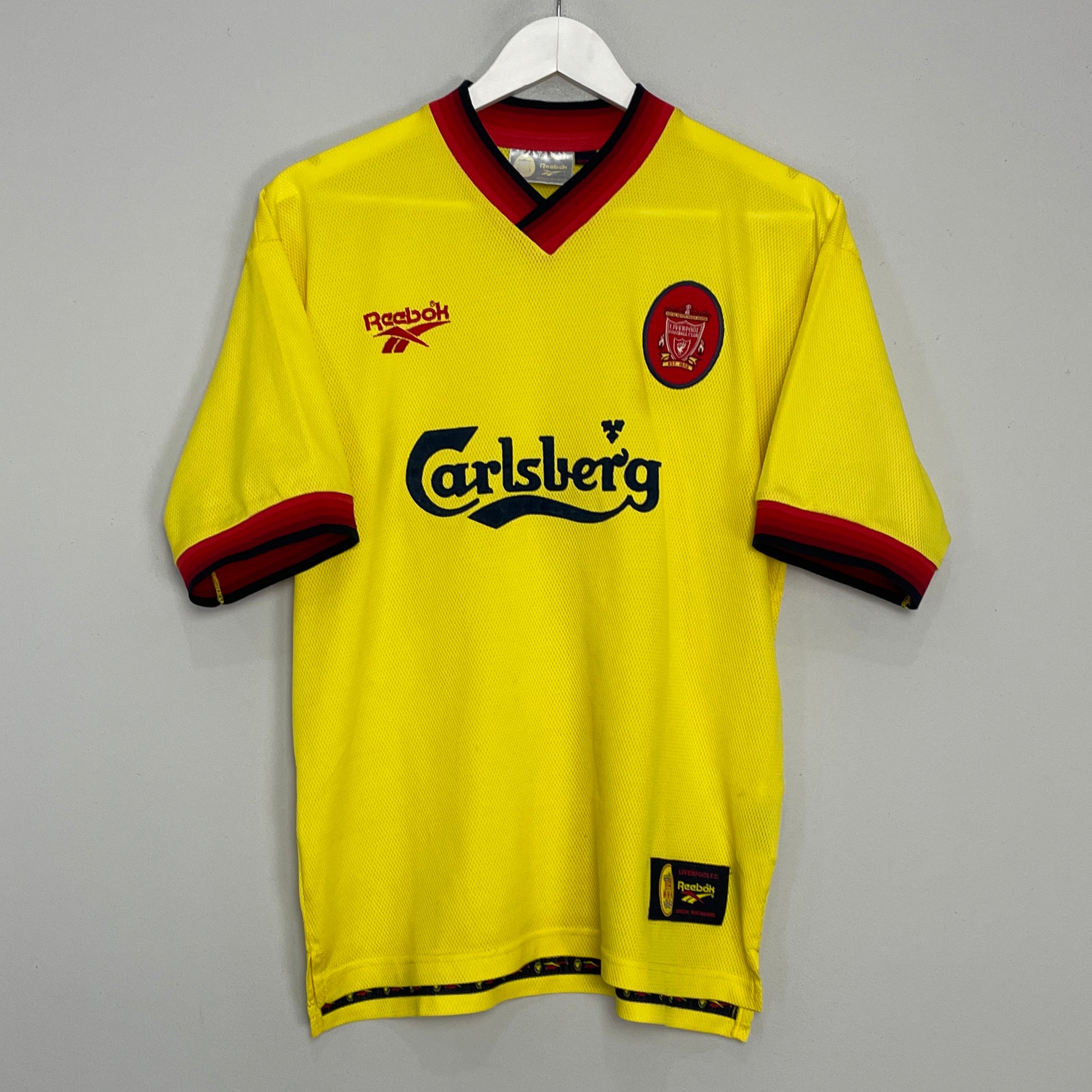 Shop 1997/99 LIVERPOOL AWAY SHIRT (M) REEBOK, classic football shirts, vintage football shirts & retro soccer jerseys at Cult Kits