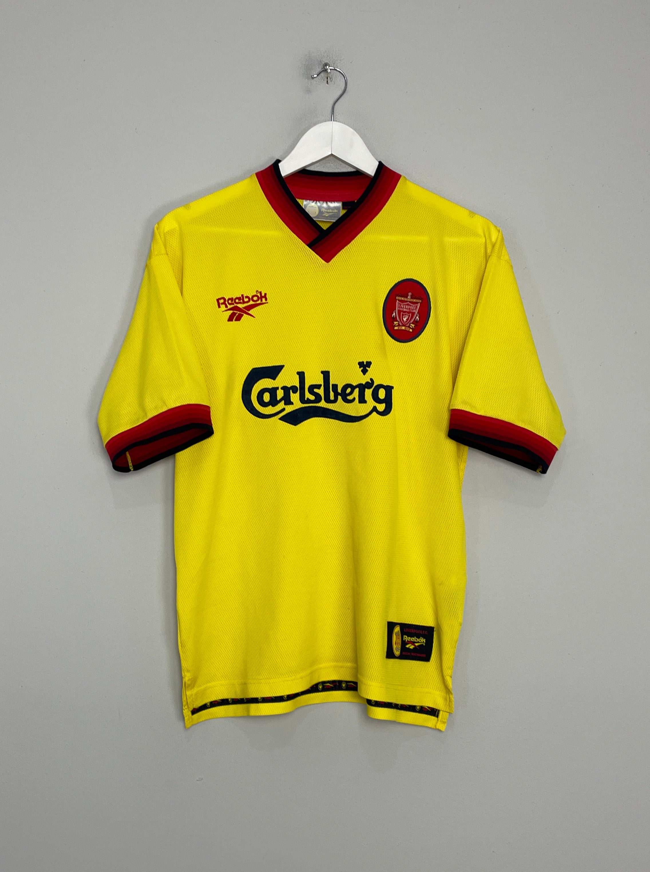 Shop 1997/99 LIVERPOOL AWAY SHIRT (M) REEBOK, classic football shirts, vintage football shirts & retro soccer jerseys at Cult Kits