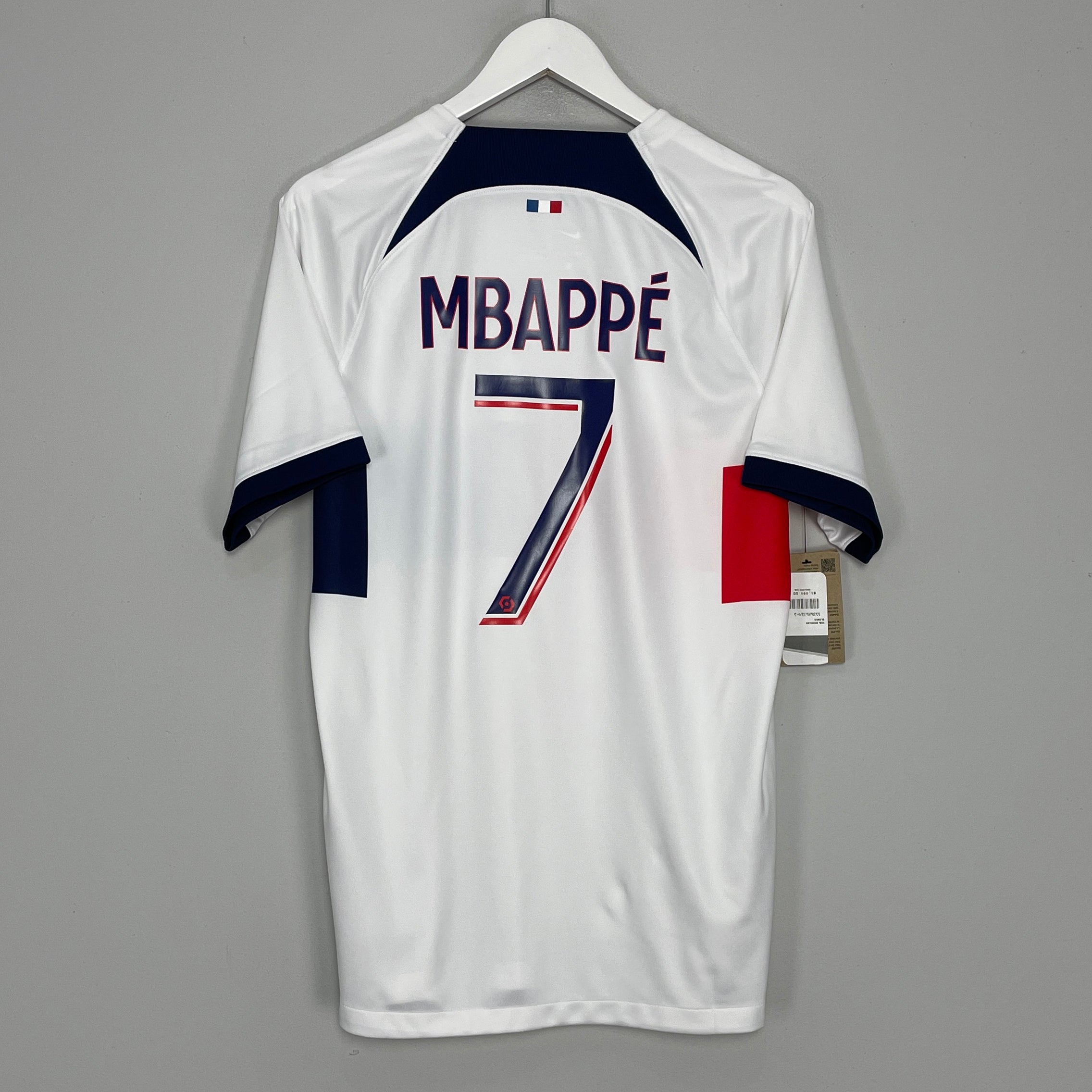 Shop 2023/24 PSG MBAPPE #7 *BNWT* AWAY SHIRT (M) NIKE, classic football shirts, vintage football shirts & retro soccer jerseys at Cult Kits