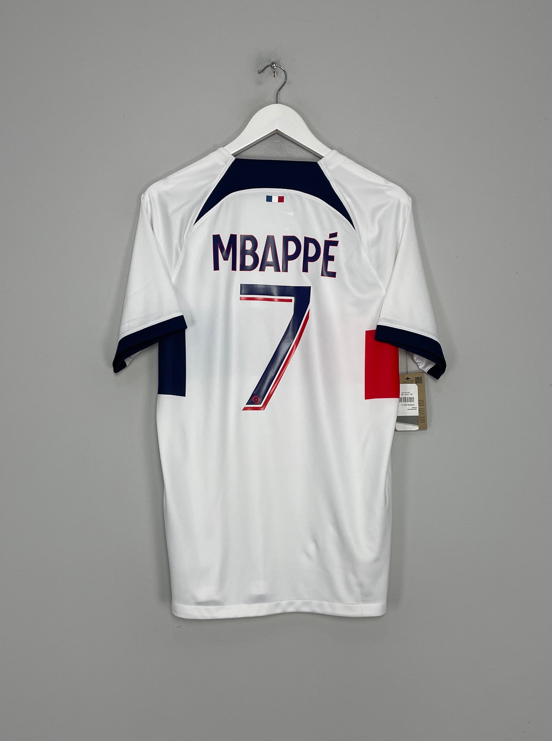 Shop 2023/24 PSG MBAPPE #7 *BNWT* AWAY SHIRT (M) NIKE, classic football shirts, vintage football shirts & retro soccer jerseys at Cult Kits