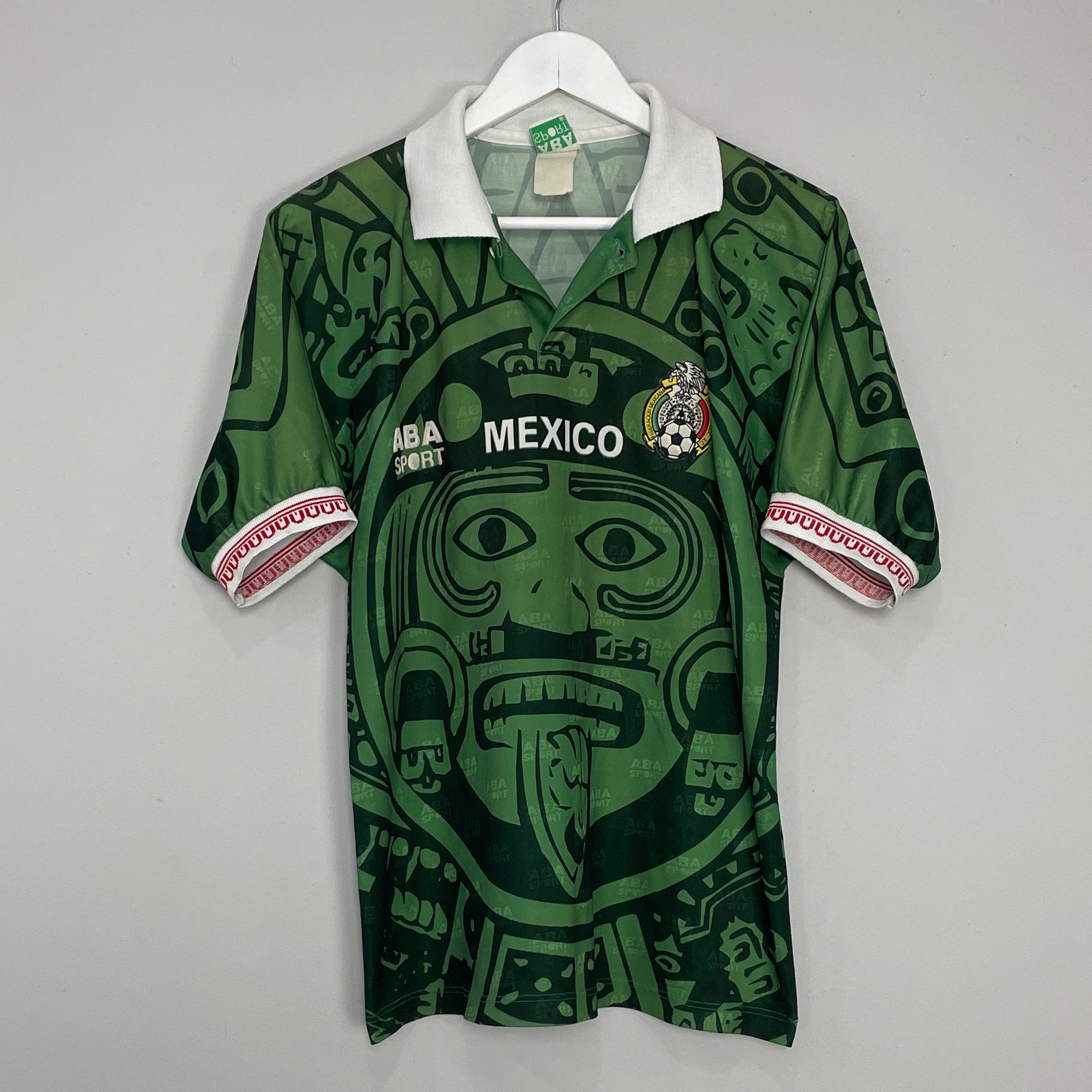 Shop 1998/99 MEXICO HOME SHIRT (M) ABA SPORT, classic football shirts, vintage football shirts & retro soccer jerseys at Cult Kits
