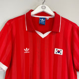 Shop 1980'S SOUTH KOREA #11 ADIDAS ORIGINALS HOME SHIRT (M), classic football shirts, vintage football shirts & retro soccer jerseys at Cult Kits