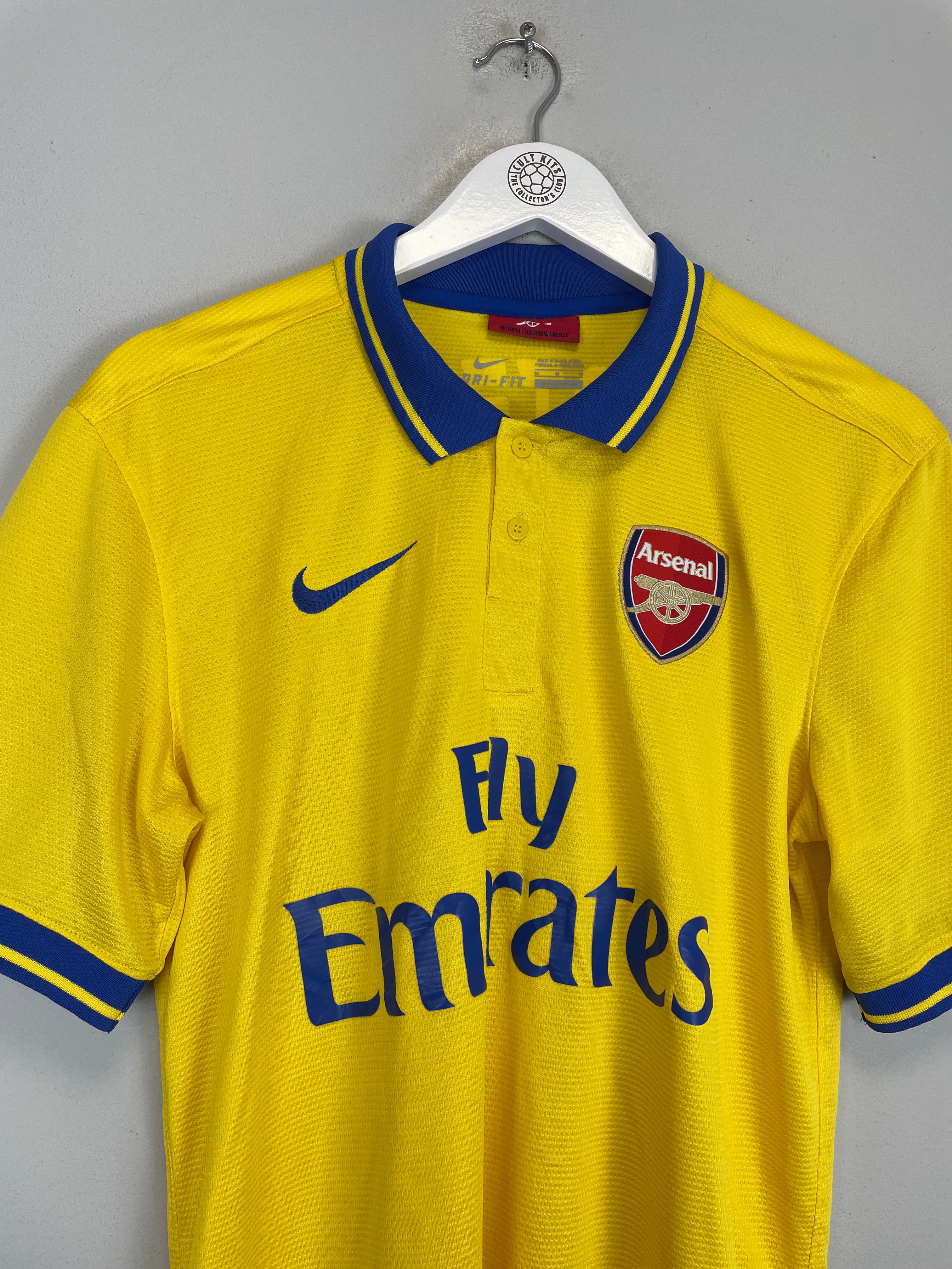 Shop 2013/14 ARSENAL ARTETA #8 AWAY SHIRT (M) NIKE, classic football shirts, vintage football shirts & retro soccer jerseys at Cult Kits