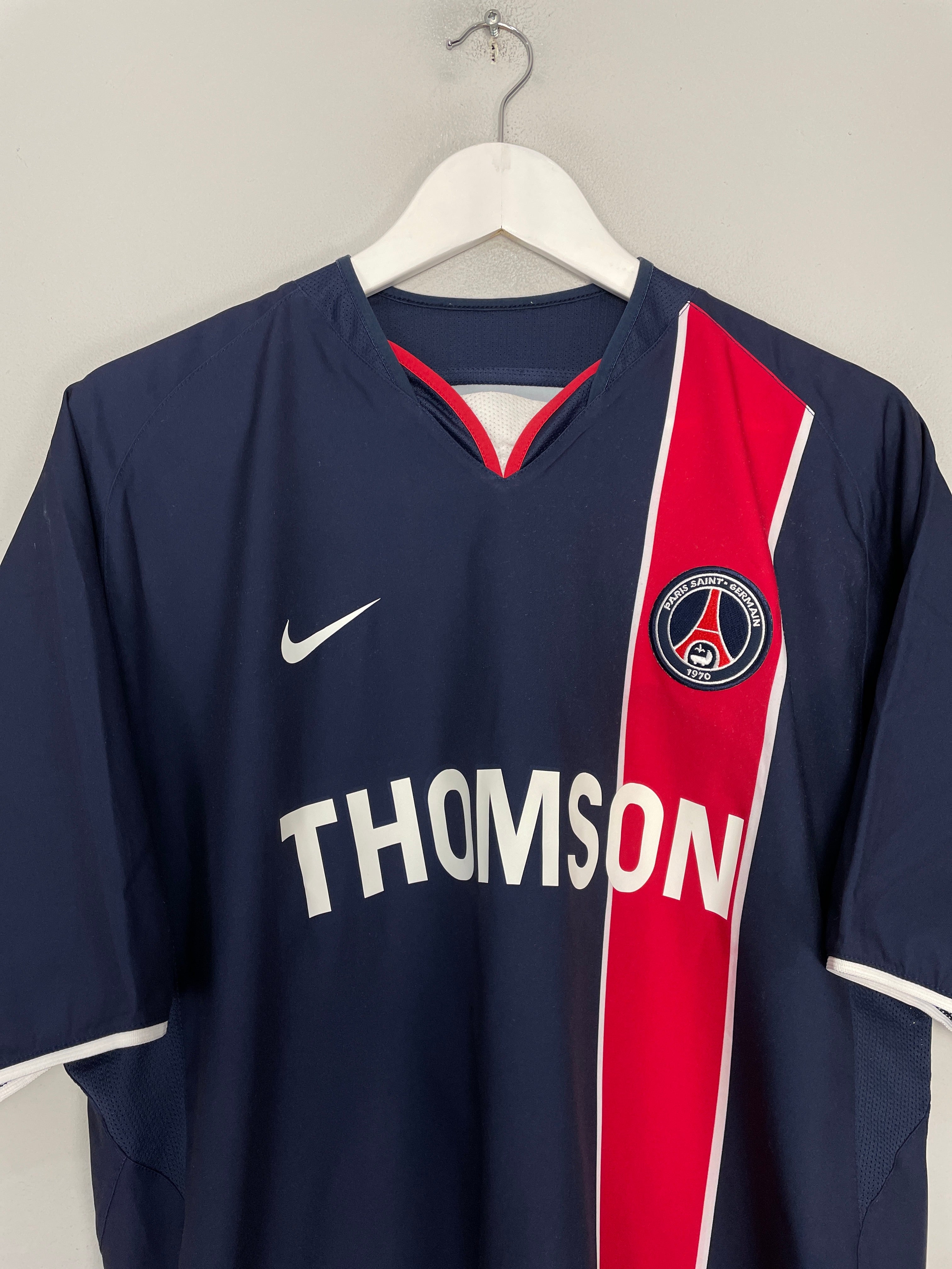 Shop 2002/03 PSG PAULETA #9 HOME SHIRT (L) NIKE, classic football shirts, vintage football shirts & retro soccer jerseys at Cult Kits