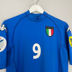 Shop 2000/02 ITALY INZAGHI #9 HOME SHIRT (M) KAPPA, classic football shirts, vintage football shirts & retro soccer jerseys at Cult Kits