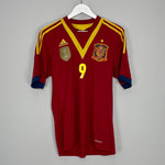 Shop 2012/13 SPAIN TORRES #9 CONFEDERATIONS CUP HOME SHIRT (M) ADIDAS, classic football shirts, vintage football shirts & retro soccer jerseys at Cult Kits