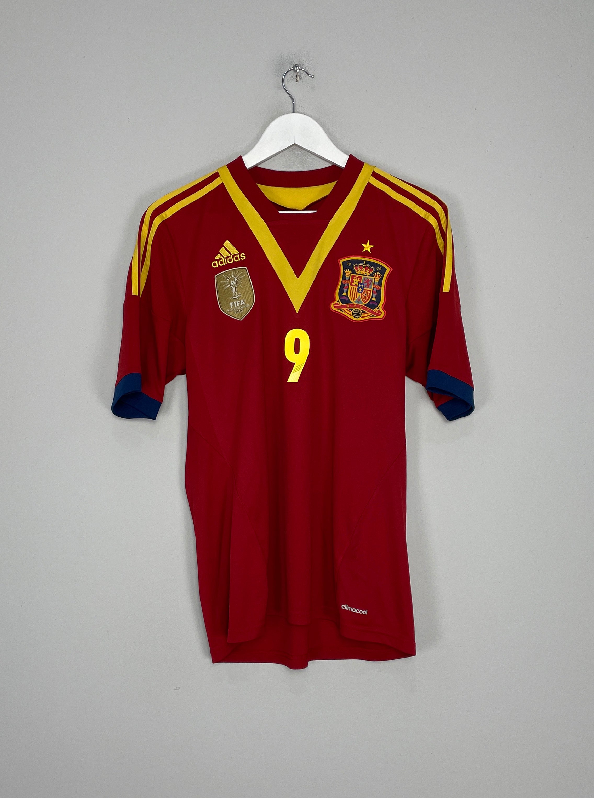 Shop 2012/13 SPAIN TORRES #9 CONFEDERATIONS CUP HOME SHIRT (M) ADIDAS, classic football shirts, vintage football shirts & retro soccer jerseys at Cult Kits