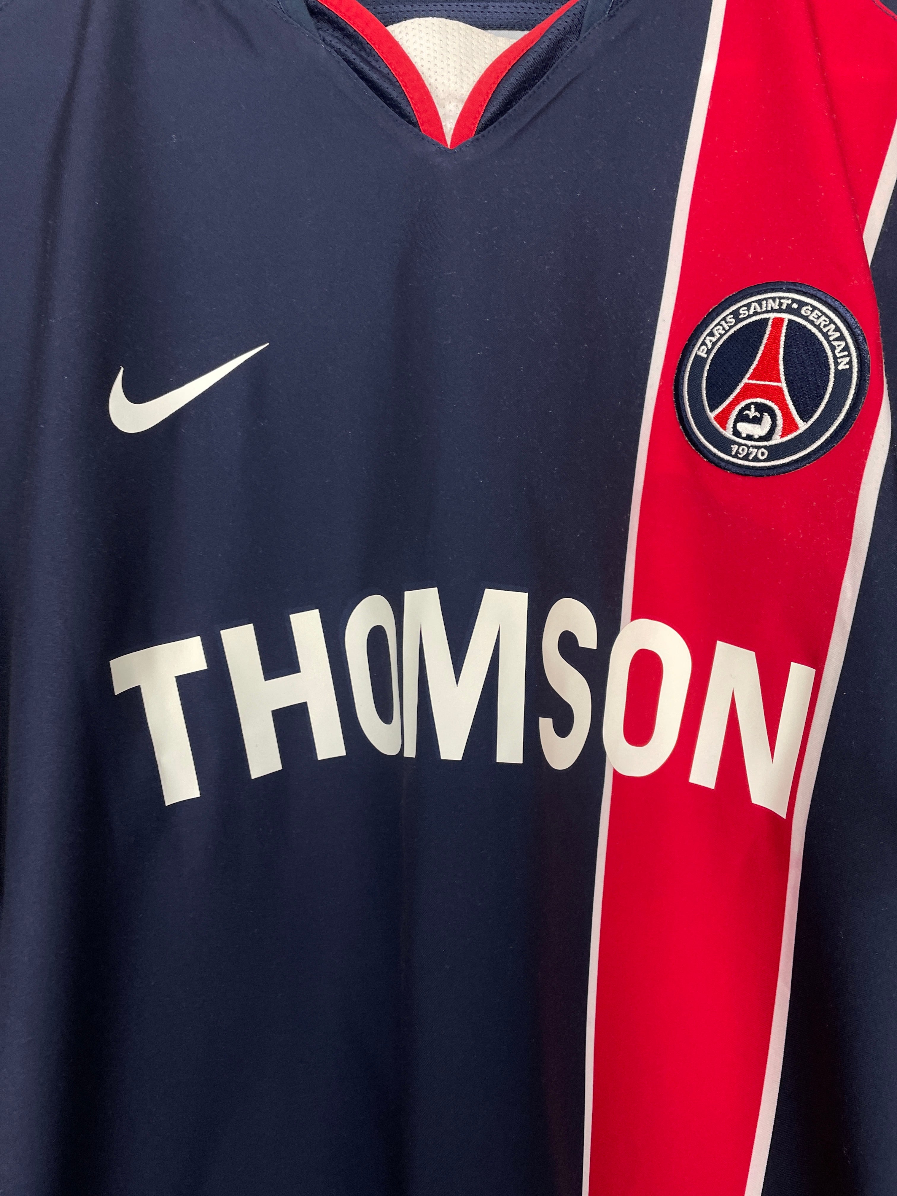Shop 2002/03 PSG PAULETA #9 HOME SHIRT (L) NIKE, classic football shirts, vintage football shirts & retro soccer jerseys at Cult Kits