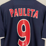 Shop 2002/03 PSG PAULETA #9 HOME SHIRT (L) NIKE, classic football shirts, vintage football shirts & retro soccer jerseys at Cult Kits