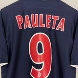 Shop 2002/03 PSG PAULETA #9 HOME SHIRT (L) NIKE, classic football shirts, vintage football shirts & retro soccer jerseys at Cult Kits