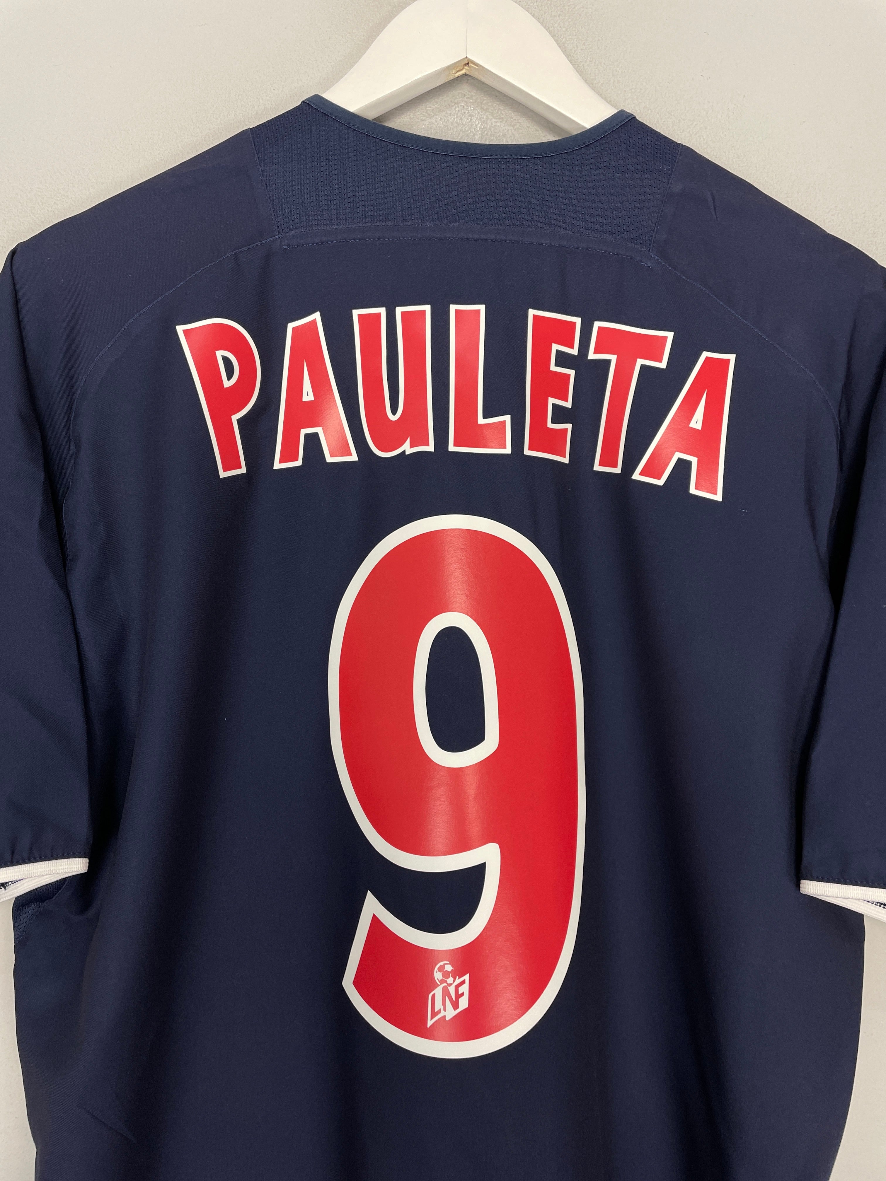 Shop 2002/03 PSG PAULETA #9 HOME SHIRT (L) NIKE, classic football shirts, vintage football shirts & retro soccer jerseys at Cult Kits