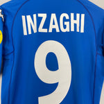 Shop 2000/02 ITALY INZAGHI #9 HOME SHIRT (M) KAPPA, classic football shirts, vintage football shirts & retro soccer jerseys at Cult Kits