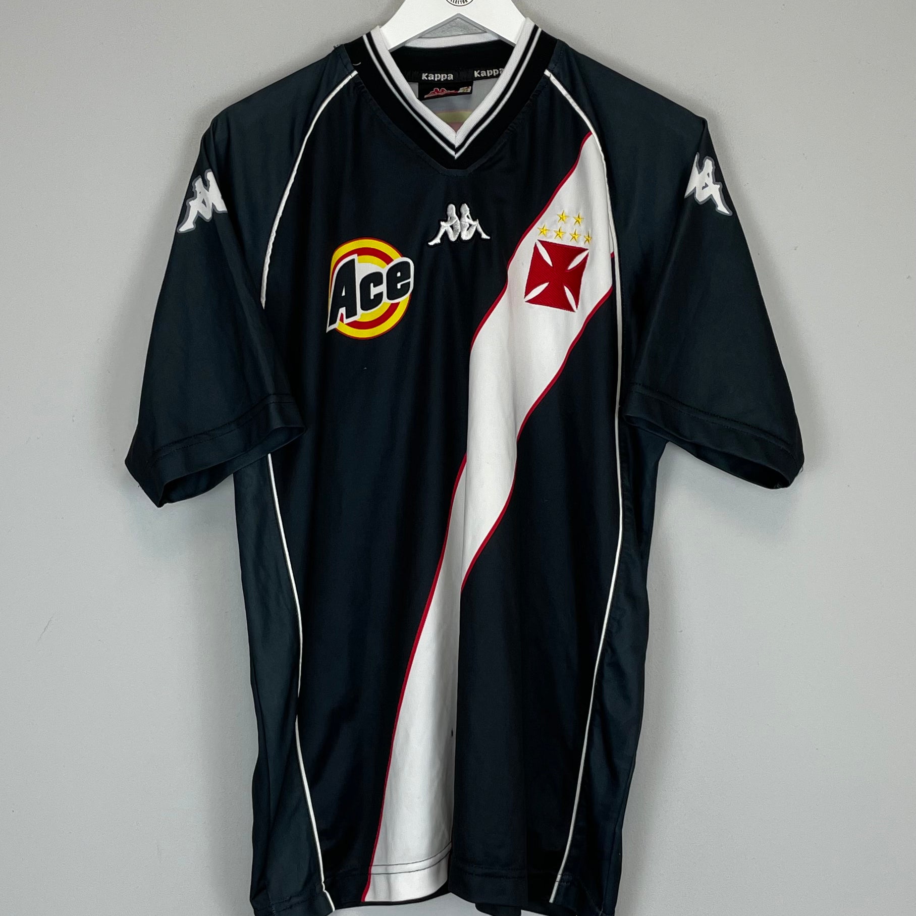 Shop 1999/00 VASCO DA GAMA #9 HOME SHIRT (L) KAPPA, classic football shirts, vintage football shirts & retro soccer jerseys at Cult Kits