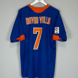 2005/06 VALENCIA DAVID VILLA #7 AWAY SHIRT (L) NIKE